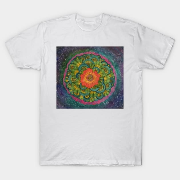 Seeds of Emotions Mandala T-Shirt by amyliafaizalart